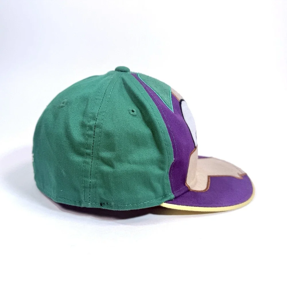 Disney Phineas and Ferb Ferb Hat Felt Face Fitted Cap Green Purple Youth
